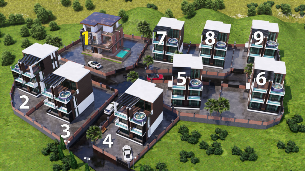 Green Peak Villas houses plan