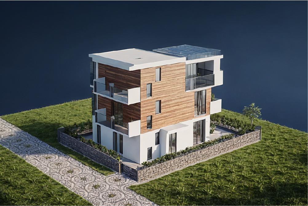 Green Peak Villas with side and rear views