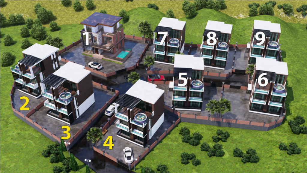 Green Peak Villas houses plan